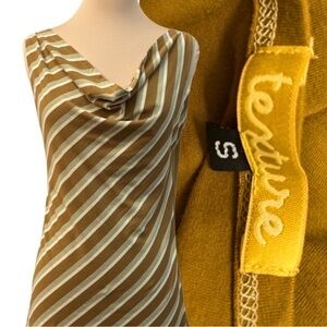 Texture Eco Friendly Cowl Tank Top Size: Small  95% Organic Cotton